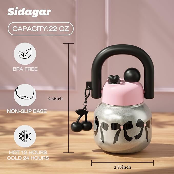 22 oz Tote Insulated Water Bottle - Image 2