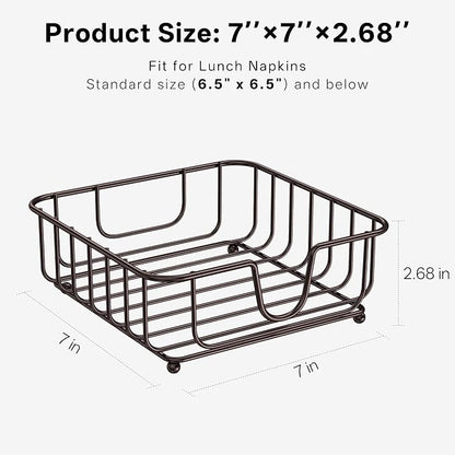 Napkin Holder for Table, Napkin Holders for Paper Napkins, GMFINE Flat Modern - Image 2