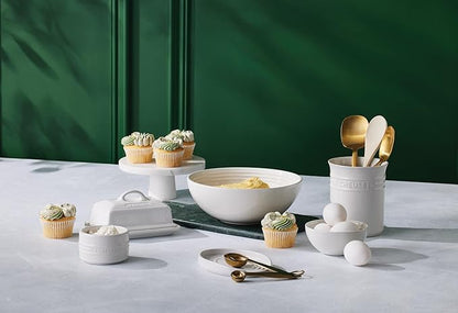 Le Creuset Stoneware Round Ramekin Straight Wall Set of 2, 7 oz. Each, Sea Salt