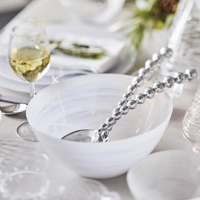 Mariposa Pearled Salad Servers - Image 4