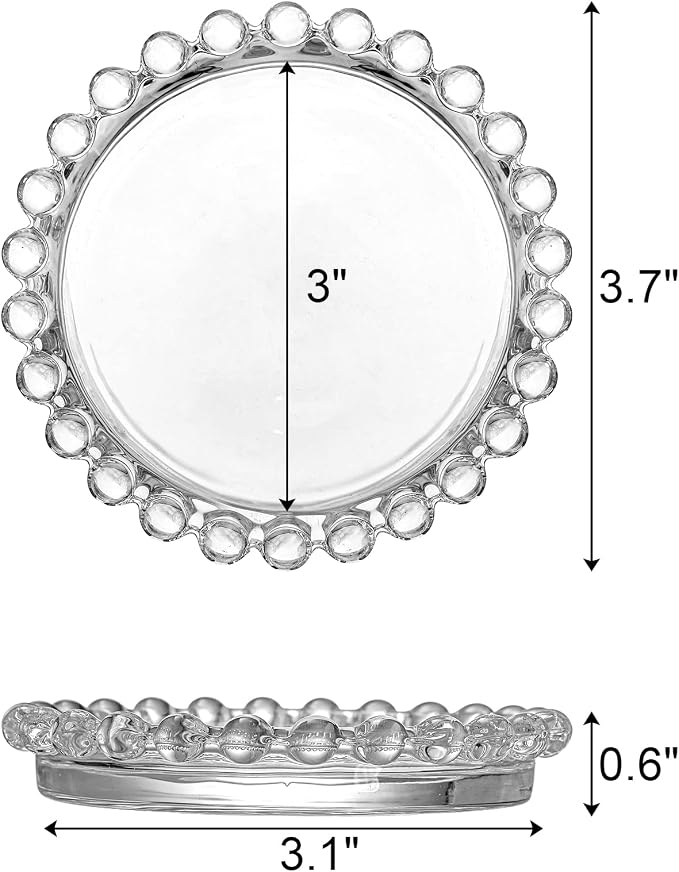 Fasmov 10 Pack Crystal Coasters Drink Coaster - Image 2