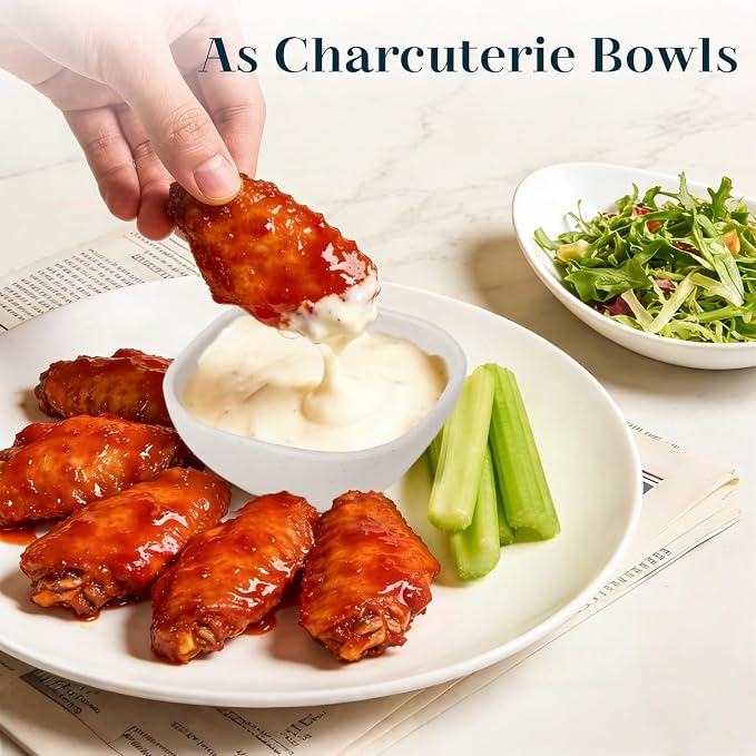 5 OZ Sauce Bowls, Unbreakable Plastic Ramekins, Dishwasher Safe Wheat Straw - Image 5