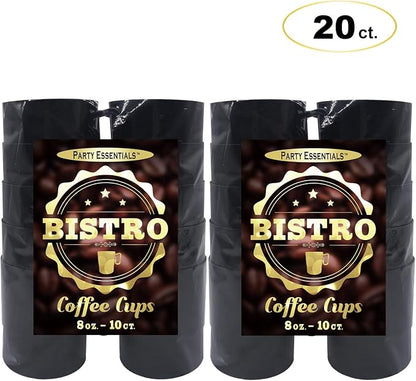 Party Essentials 8-Ounce Hard Plastic Coffee Cup/Tea Mug - Image 3