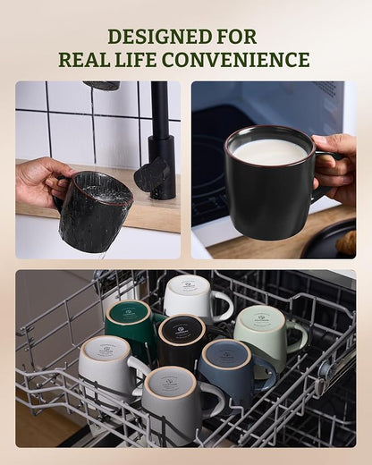 famiware Mercury Coffee Mugs 13 oz, Coffee Mugs Set of 4 - Image 5
