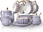 Porcelain Tea Sets British Royal Series, 8 OZ Cups& Saucer Service by Sweejarco1949