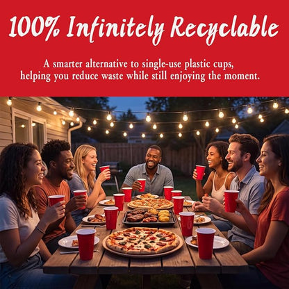 40 Pack 20 oz Aluminum Party Cups, Metal Cups Reusable Aluminum Drinking Cups - Image 5