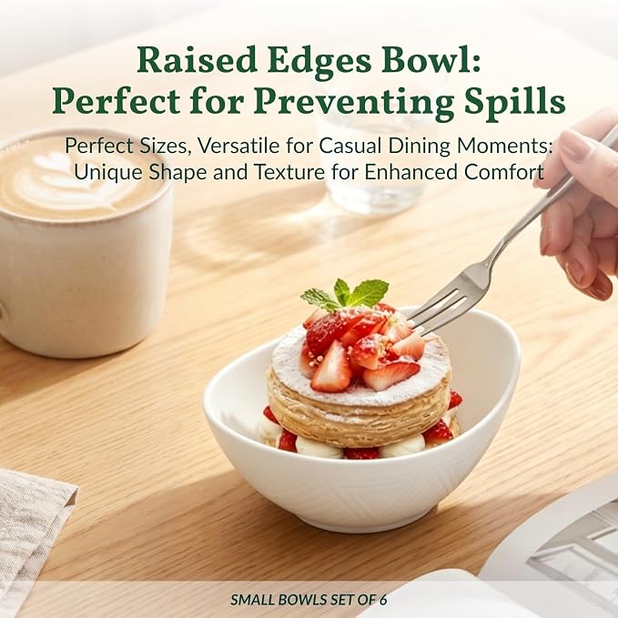 Small Bowls Set Wheat Straw Bowls 10 oz Small Serving Bowls - Image 7