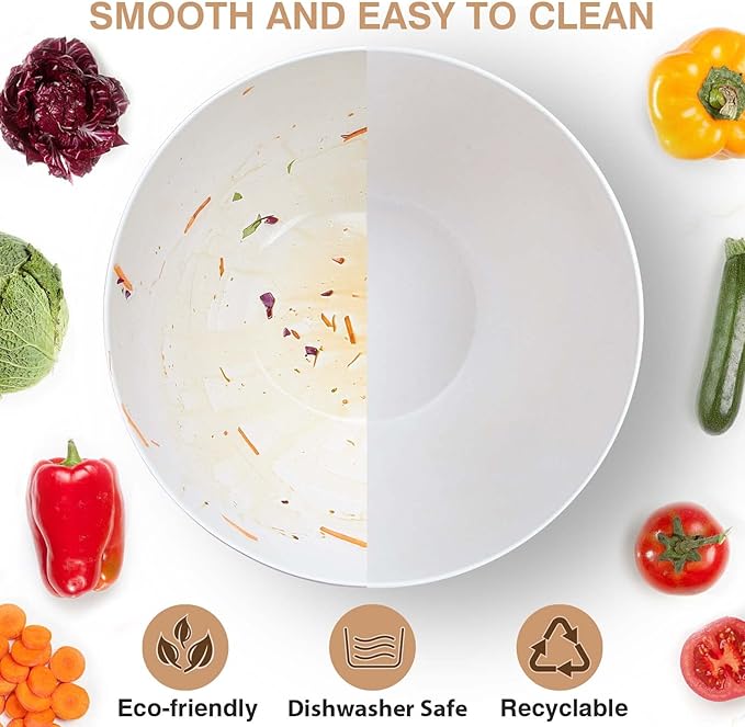 11.3" Extra Large Salad Serving Bowl Set - Image 5
