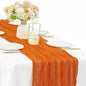 10FT Orange Cheesecloth Table Runner Boho Gauze Fabric Runner by Sunnyline