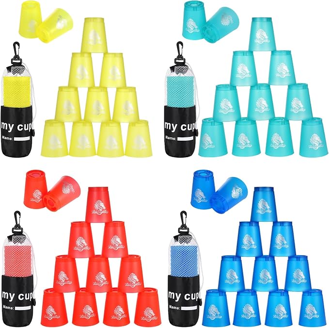yeesport 48 Sport Stacking Cups Red/Blue/Green/Yellow by yeesport