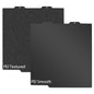 Black Smooth PEI+Black Textured PEI Build Plate for Bambu Lab A1 mini,Double Sided Build Sheet Heated Bed Spring Steel Flexible Platform 184x184mm