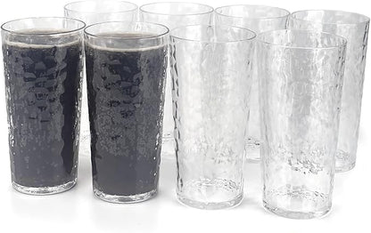 Yalin 24-Ounce Plastic Tumbler Acrylic Drinking Glasses, Reusable Plastic Cups by Yalin