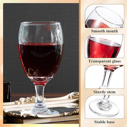 Patelai Set of 48 Water Goblet, 16 oz Clear Drinking Glasses Bulk Dishwasher - Image 3