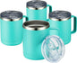 MEWAY 12oz Coffee Mug With Handle 4 Pack Bulk, Stainless Steel Insulated Travel by MEWAY
