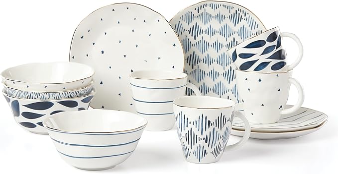 Lenox Blue Bay 12-Piece Dessert Set, 10.30 LB by Lenox