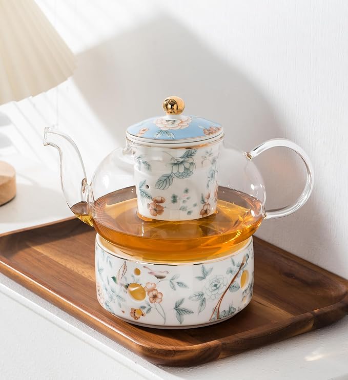 Jusalpha Porcelain Tea Set, 4 Cups and Saucers - Image 6