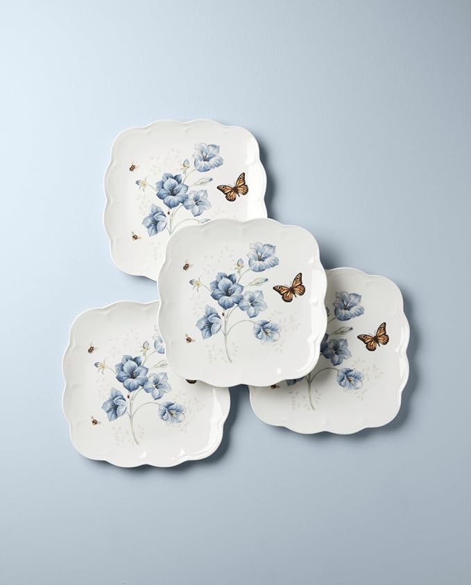 Lenox 894309 Butterfly Meadow Square 4-Piece Dinner Plates - Image 3