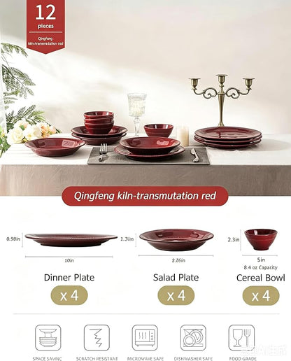 4-piece ceramic dinnerware set - Image 2