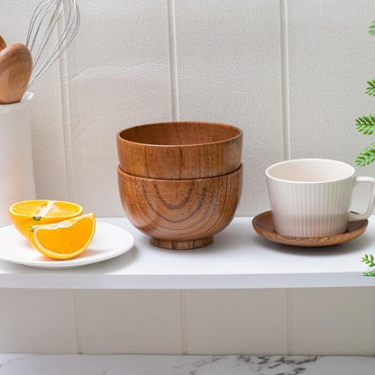 Handmade Wood Bowl, for Rice, Decoration - Image 3