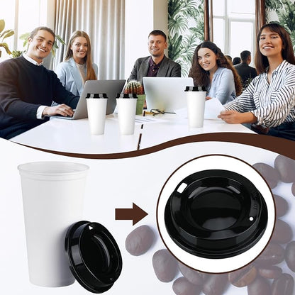 30 Pack Reusable Plastic Coffee Cups - Image 5
