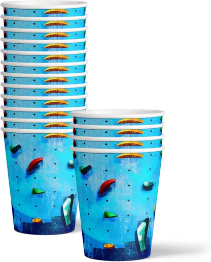 Rock Climbing Party Supplies Set Plates Napkins Cups Tableware Kit - Image 3