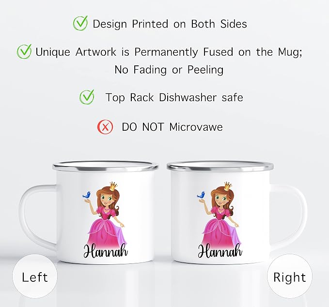 Personalized Mug for Kids, Girls | Customized Hot Chocolate, Coffee & Milk Cup - Image 2
