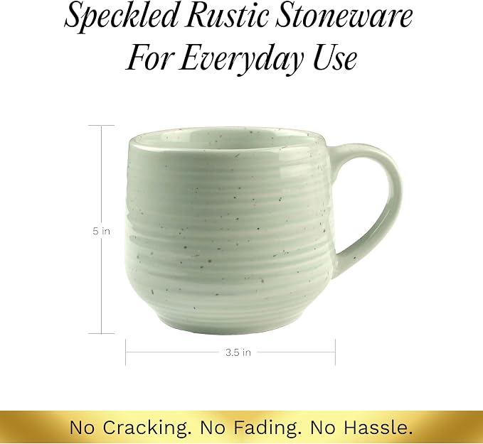 Sango Siterra Artist's Blend 17 oz. Stoneware Mug Set- Service - Image 6