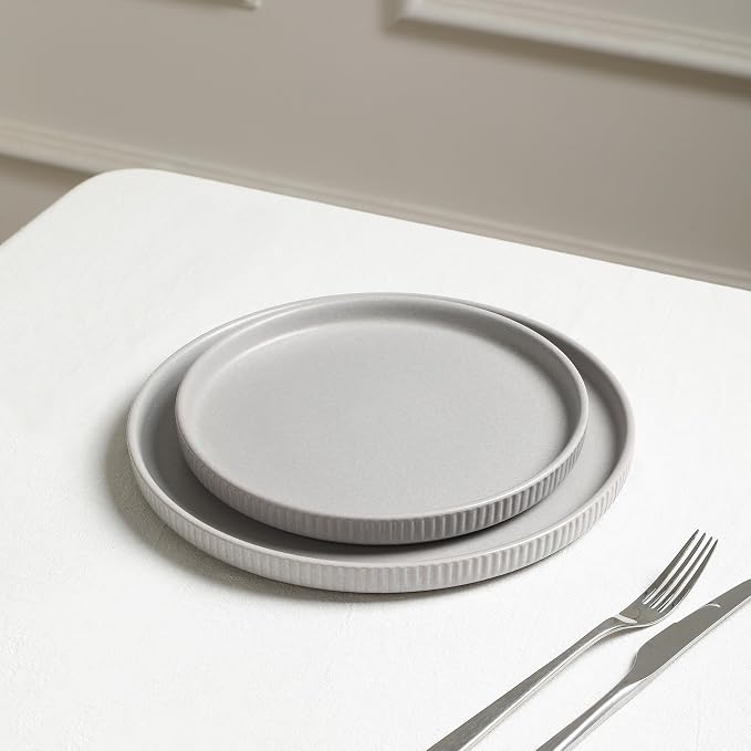 Stone Lain Haven Modern Stoneware 4 Piece Salad Plates Sets, Dish Set - Image 2