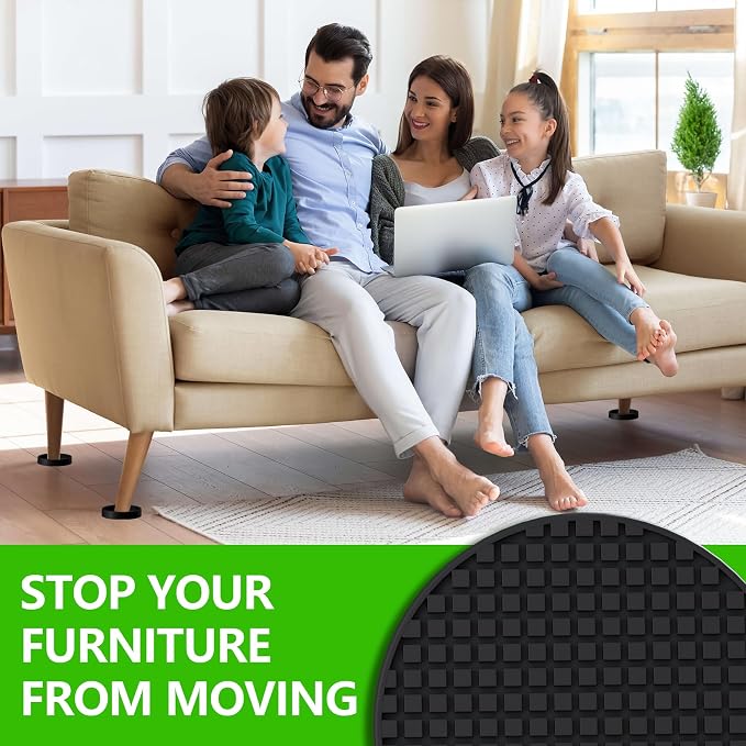 Furniture Coasters, Rubber Furniture Pads Non Slip Furniture Grippers, Bed - Image 2