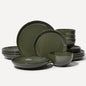 16 Piece Double Bowl Dinnerware Sets by Pokini