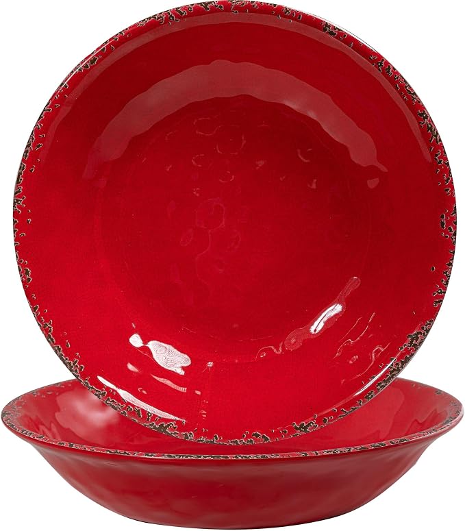13.75" x2.75'' Extra Large Melamine Serving Bowls, Christmas Bowls Set by ZAROCRUS