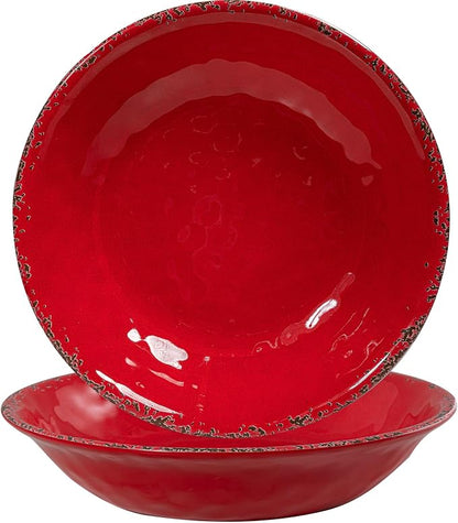 13.75" x2.75'' Extra Large Melamine Serving Bowls, Christmas Bowls Set by ZAROCRUS