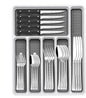 49-Piece Silverware Set with Organizer, Food-Grade Stainless Steel Flatware by EWFEN