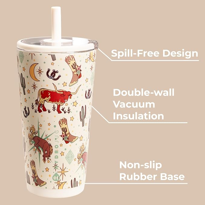 HydroJug Everyday Tumbler 20 oz, Ceramic-Lined Straw Cup - Image 3