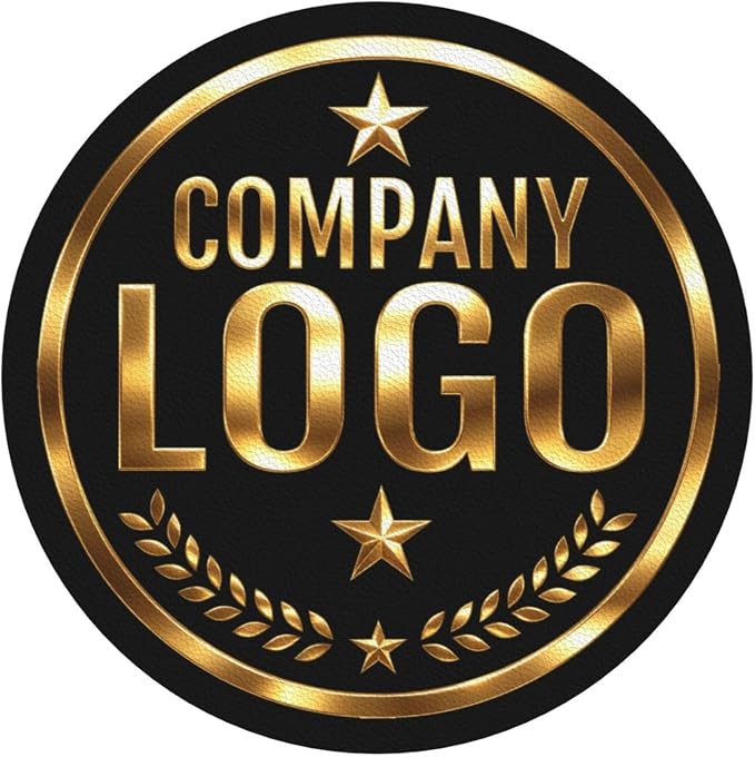 Custom Leather Coasters with Logo by Handmade
