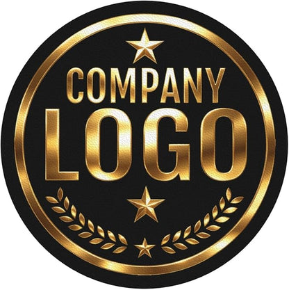 Custom Leather Coasters with Logo by Handmade
