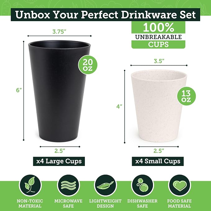 Grow Forward Premium Wheat Straw Cups - Image 3