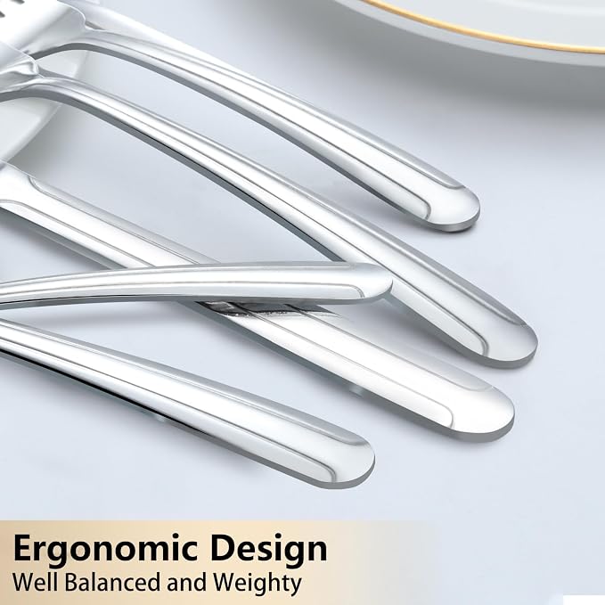Pleafind 60-Pcs Silverware Set Service - Image 3