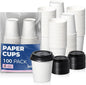 Fit Meal Prep 100 Pack 6 oz Disposable Coffee Cups by FMPBRANDS