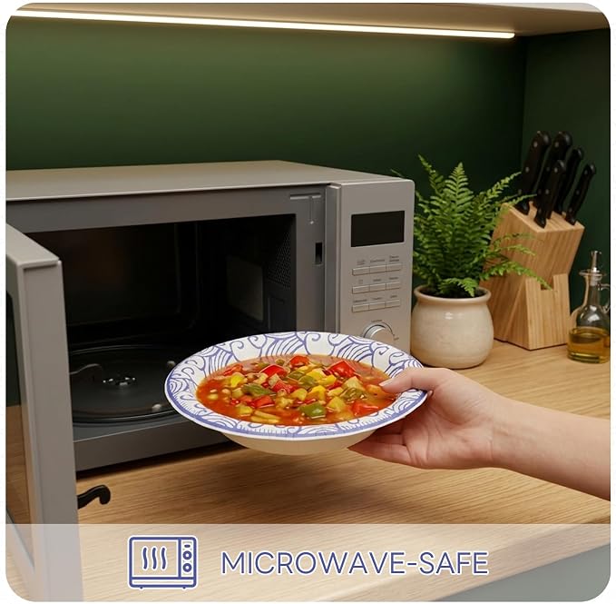 16oz Paper Bowls 30 Count, Disposable Bowls Soak Proof and Microwaveable - Image 4