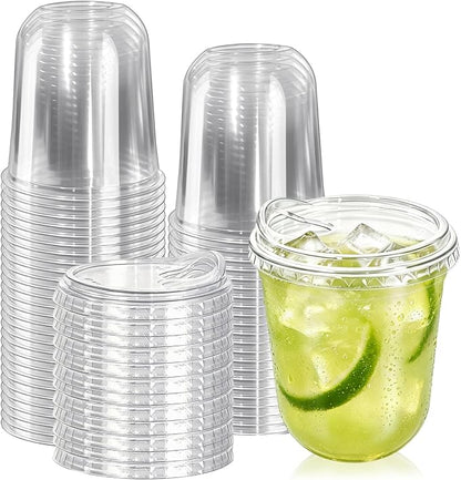 50 Sets 12 oz Clear Plastic Cups by Unknown