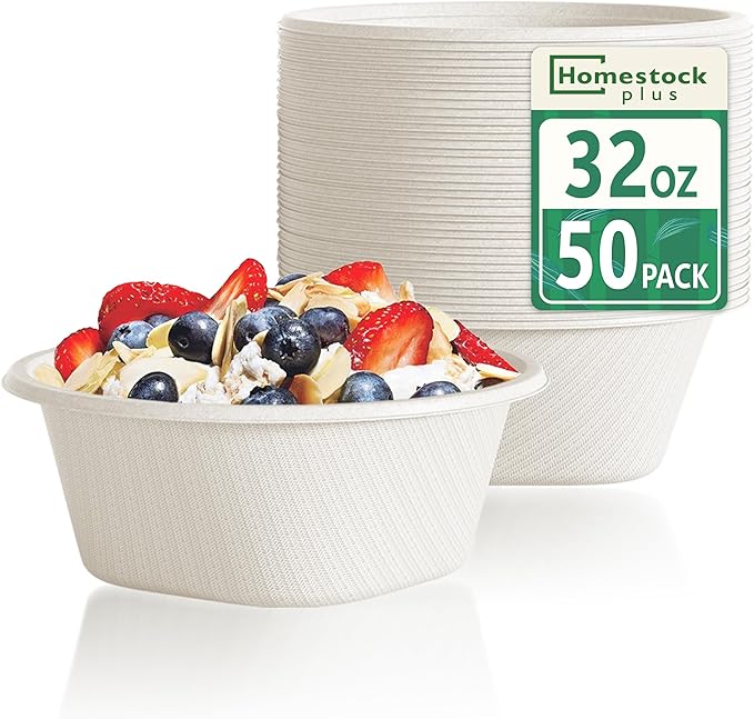 Disposable Soup Bowls 32 Oz by Homestockplus