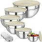 Mixing Bowls with Lids Set, Kitchen Food Storage Organizers Nesting Mixing Bowl by HelpYouSaveMoreSpace