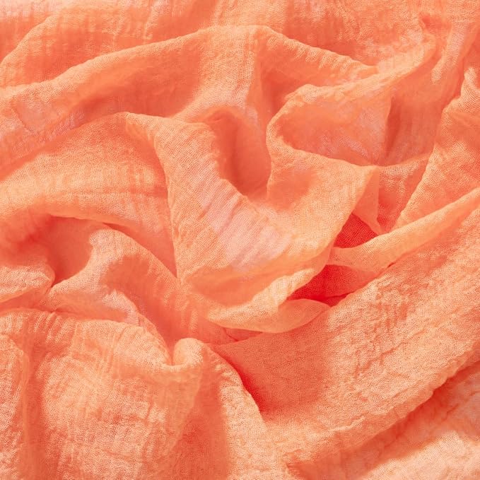 Cheesecloth Table Runner Summer Boho Wedding Shower Party Home Decor | Peach - Image 6
