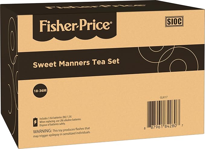 Fisher-Price Toddler Toy Laugh & Learn Sweet Manners Tea Set - Image 6