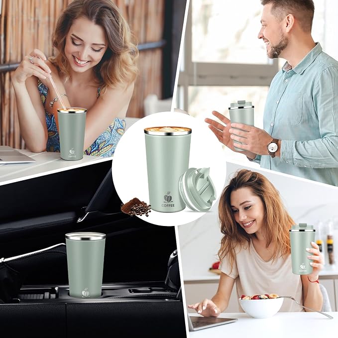 17oz Insulated Travel Coffee Mug - Image 9