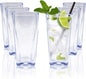 Top-spring 12 Oz Reusable Plastic Water Tumbler 6pcs Clear BPA Free | Thickened by Top-spring