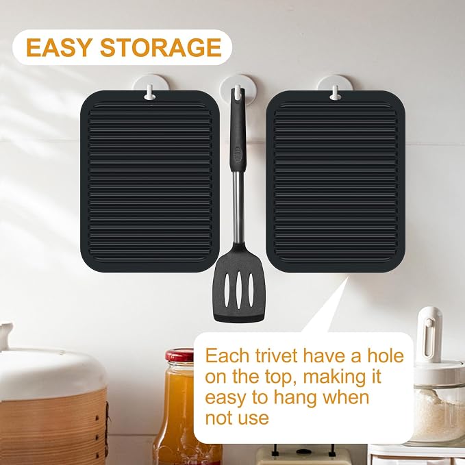 9"x12" Heat Resistant Silicone Trivets - Image 7