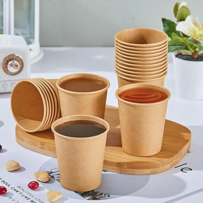 SIUQ 400 Pack 5 oz Kraft Paper Cups, Disposable Bathroom Mouthwash Cups | Small - Image 3