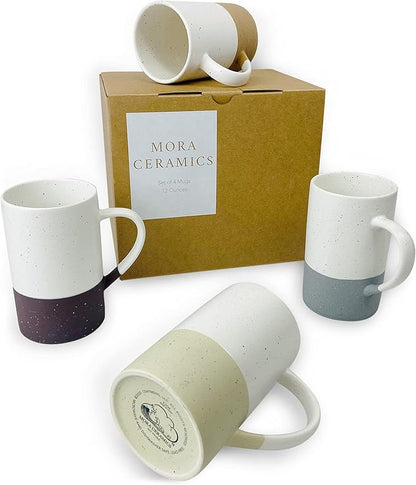 MORA Ceramics 12oz Coffee Mug Set of 4 by MORA